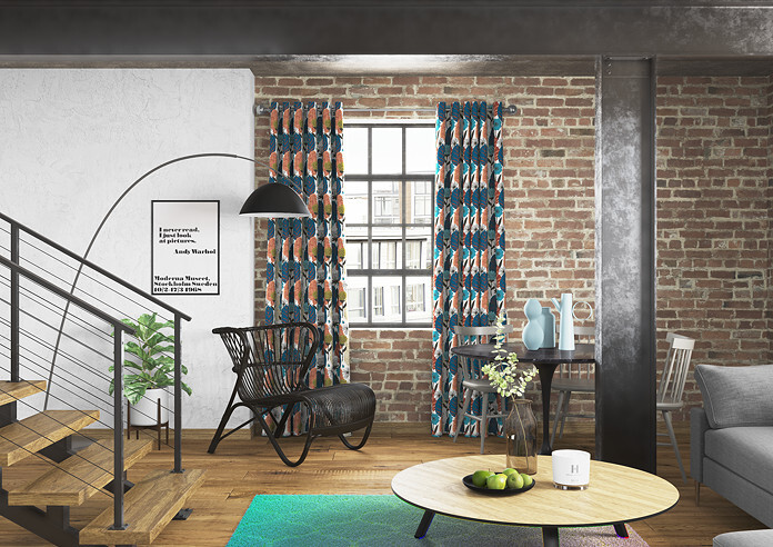 Blooma, Chocolate - Made to Measure Curtains - Image 5